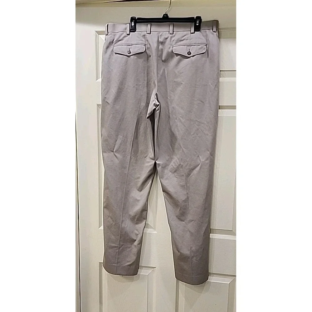 Vtg Mens L.L. Bean Classic Tan Khaki Chinos Pants Size 38